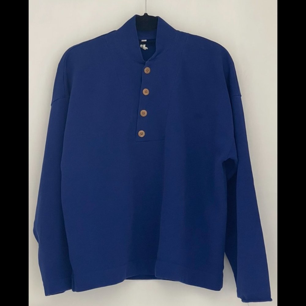 Ilana Kohn Ki Pullover in Mazarine Blue size Small